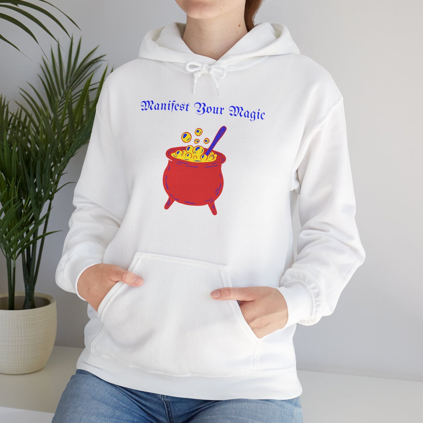 Manifest Your Magic Hoodie, Cozy Sweatshirt, Witchy Gift, Astrology Apparel, Spiritual Fashion, Unisex Hooded Sweatshirt