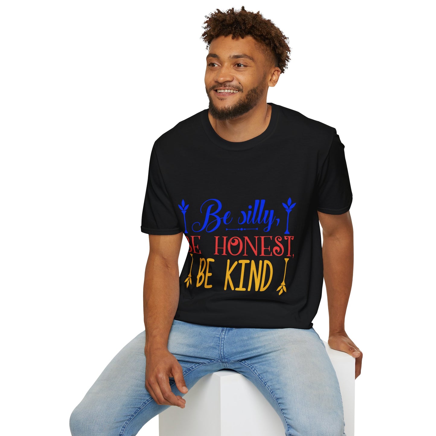 Inspirational Unisex Softstyle T-Shirt - Be Silly, Be Honest, Be Kind - Positive Vibes, Casual Wear, Gift for Friends, Motivational [...]