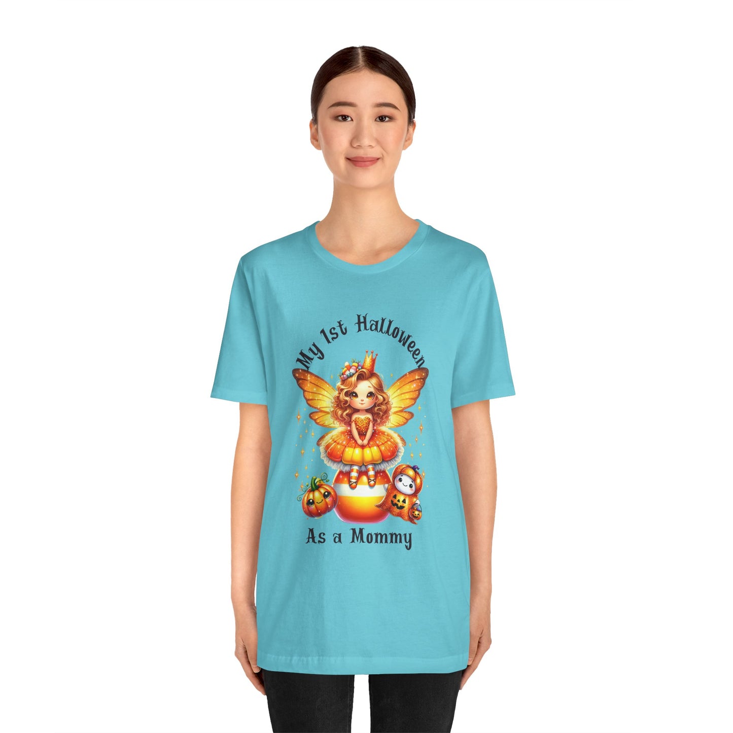 Halloween Mommy Tee - My 1st Halloween as a Mommy, Cute Family Shirt, Unisex Tee, Fall Celebration Outfit, Funny Halloween Gift