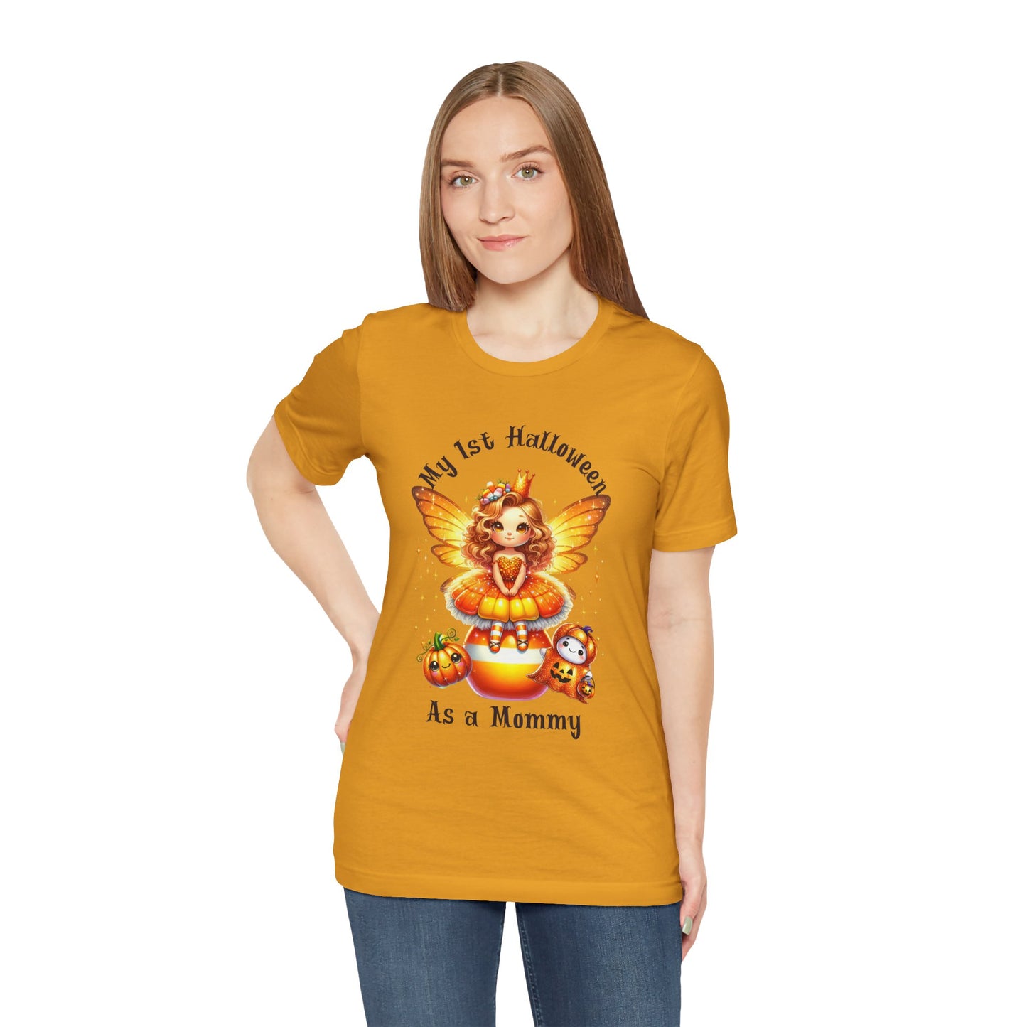 Halloween Mommy Tee - My 1st Halloween as a Mommy, Cute Family Shirt, Unisex Tee, Fall Celebration Outfit, Funny Halloween Gift