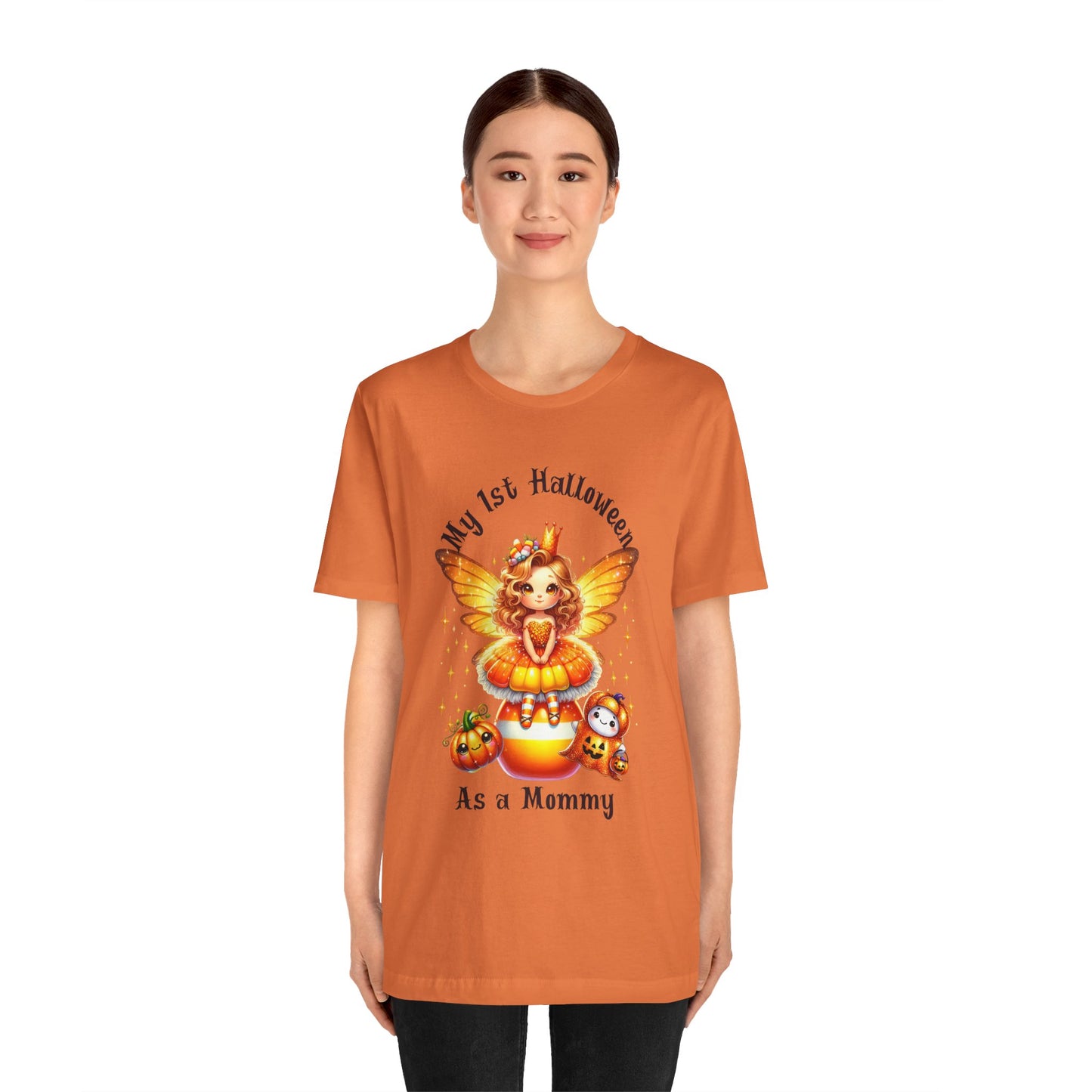 Halloween Mommy Tee - My 1st Halloween as a Mommy, Cute Family Shirt, Unisex Tee, Fall Celebration Outfit, Funny Halloween Gift