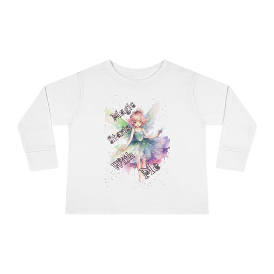 Whimsical Fairy Toddler Long Sleeve Tee - Perfect for Birthdays, Playdates, and Everyday Fun, Cute Children's Apparel, Fairy Gift [...]