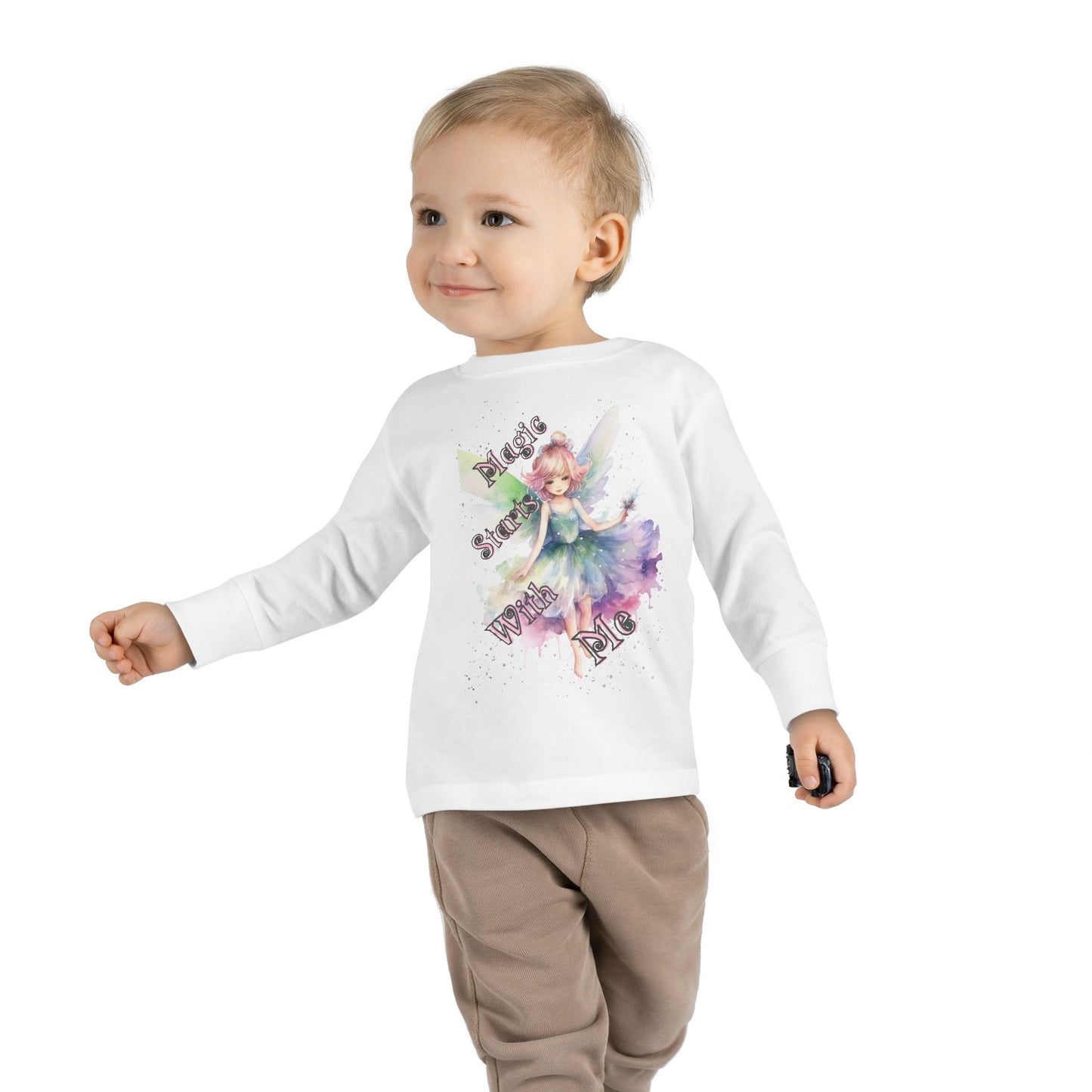 Whimsical Fairy Toddler Long Sleeve Tee - Perfect for Birthdays, Playdates, and Everyday Fun, Cute Children's Apparel, Fairy Gift [...]