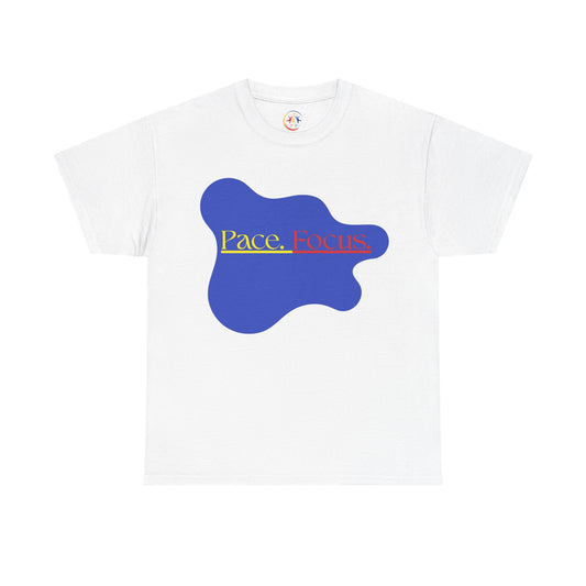 'Pace. Focus' Bold Graphic Tee - Unisex Heavy Cotton T-Shirt - Motivational Apparel, Casual Wear, Romanian Message