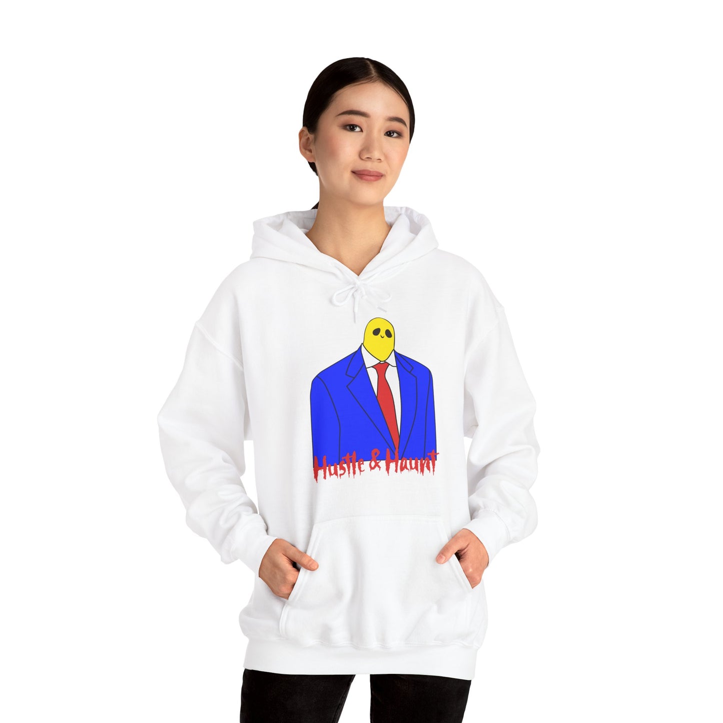 Hustle & Haunt, Halloween Vibrant Artistic Unisex Hoodie with Unique Character Design, Cozy Sweatshirt for Everyday Wear, Great Gift for Art Lovers, Casual [...]