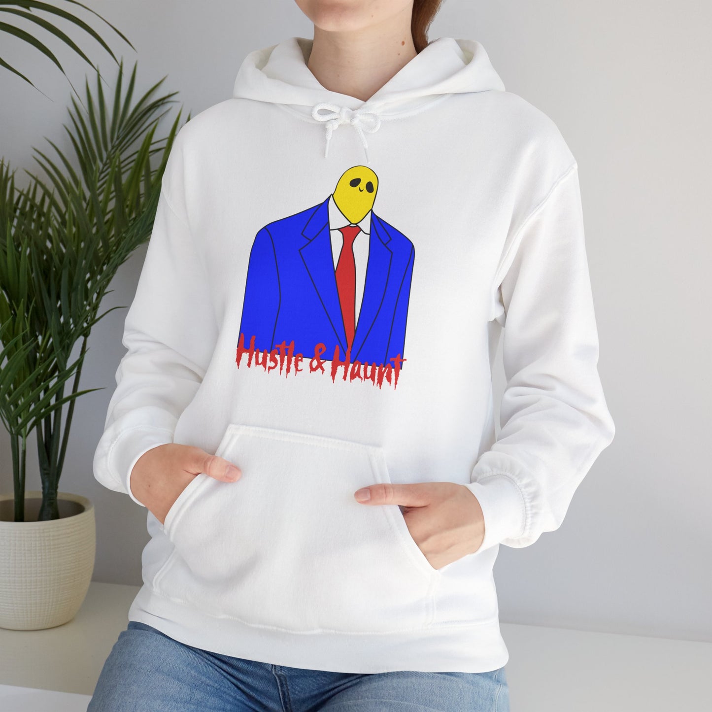 Hustle & Haunt, Halloween Vibrant Artistic Unisex Hoodie with Unique Character Design, Cozy Sweatshirt for Everyday Wear, Great Gift for Art Lovers, Casual [...]
