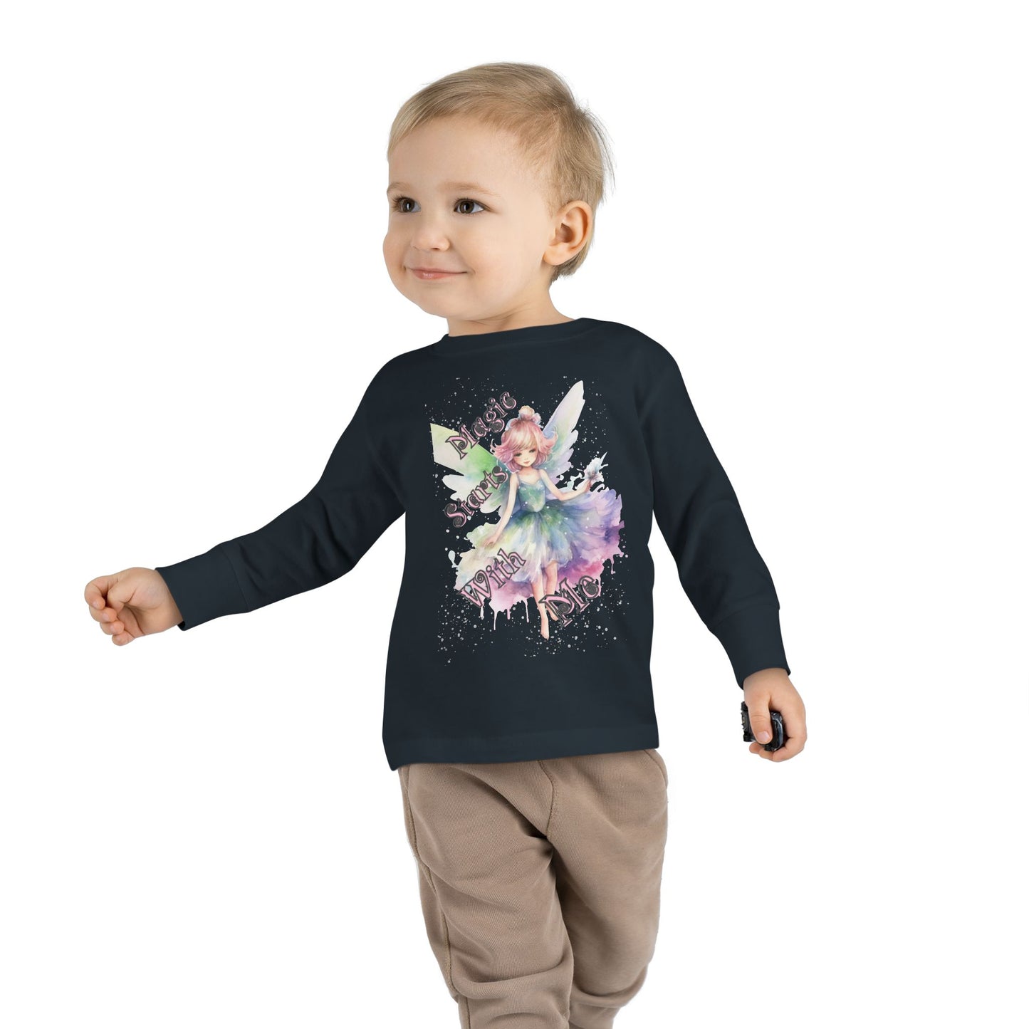 Whimsical Fairy Toddler Long Sleeve Tee - Perfect for Birthdays, Playdates, and Everyday Fun, Cute Children's Apparel, Fairy Gift [...]